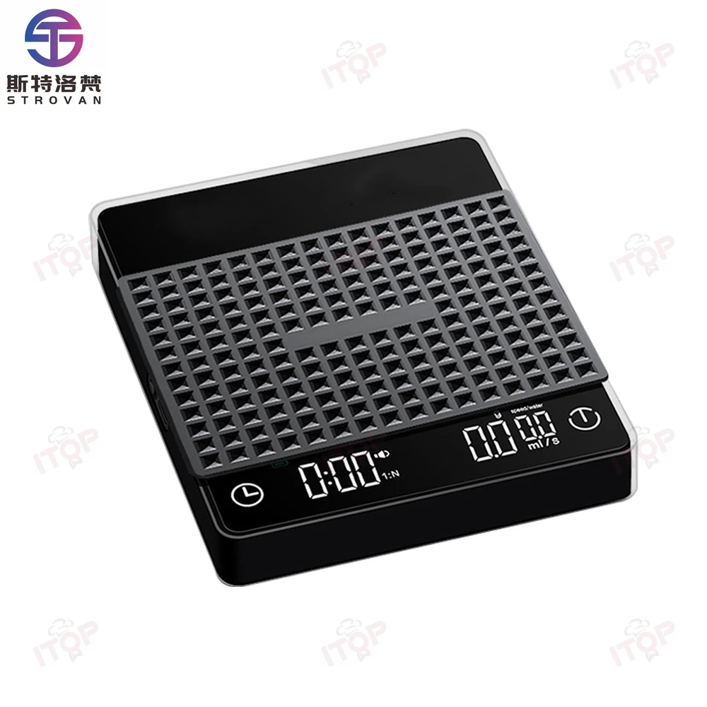 STLF JW New Type Electric Espresso Coffee Scale for Pour Over Brewing and Espresso Split Coffee Scales