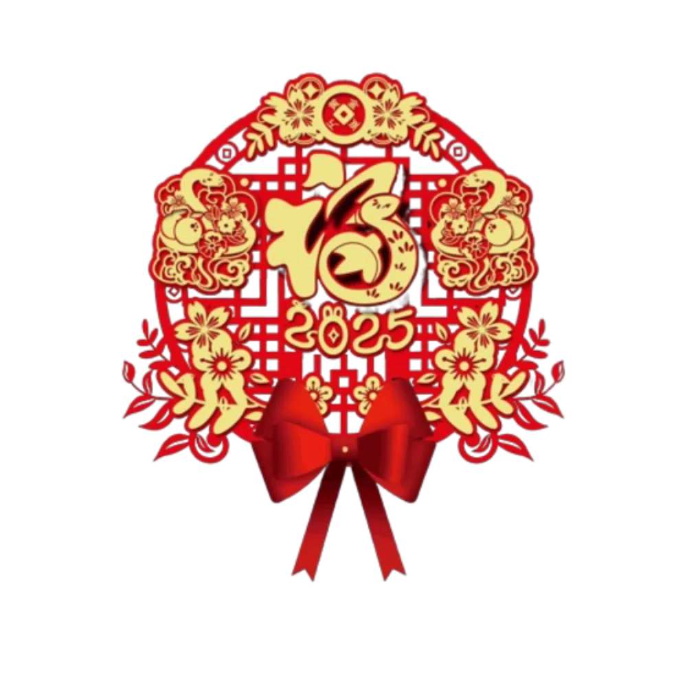 

Chinese Style Snake Year Fu Character Door Sticker Traditional Soft Magnetic Door Couplet Ornaments Festive Handmade