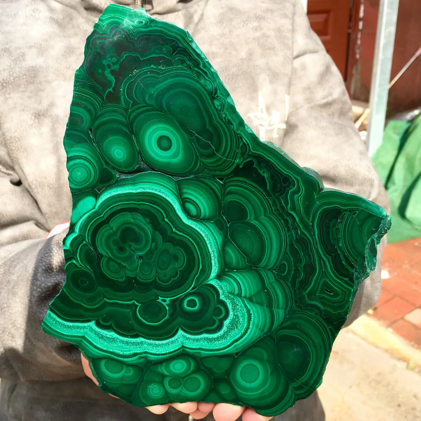 Cluster di quarzo di cristallo di Malachite naturale campioni minerali grossolani guarigione Reiki