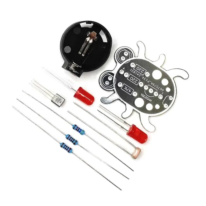 STEM DIY Light Controlled Lamp Soldering Practice Kit | Funny LED Weevil Electronic Learning Kit for Beginners