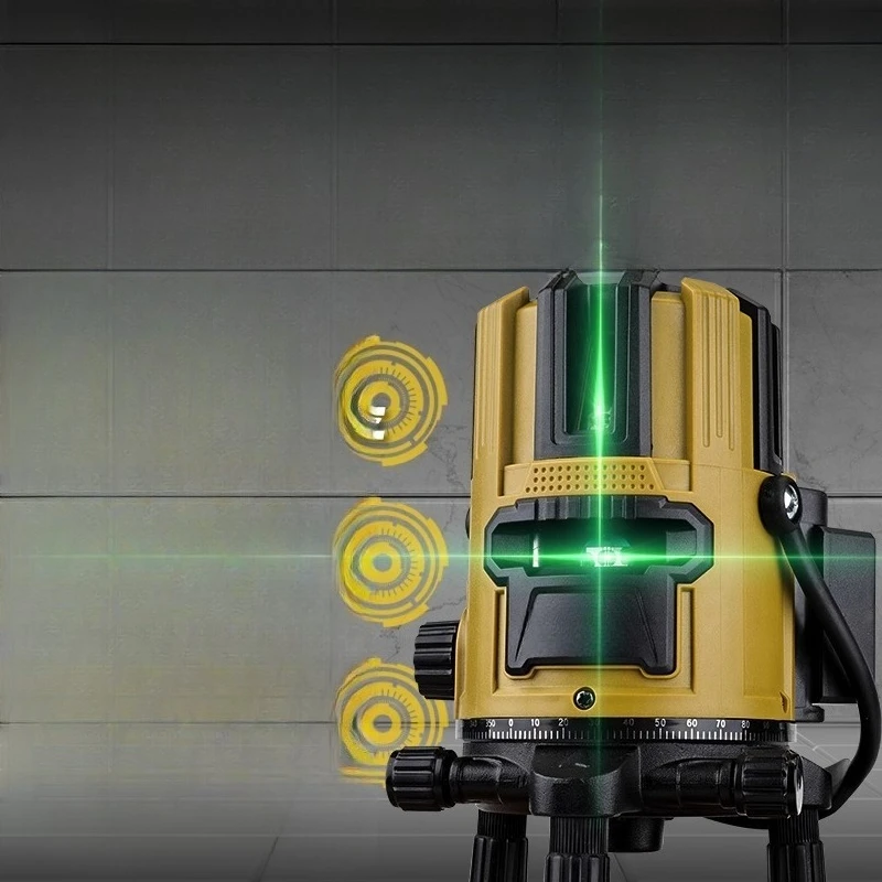 

Laser level High-precision strong light fine line automatic leveling outdoor 12-line blue laser line projector