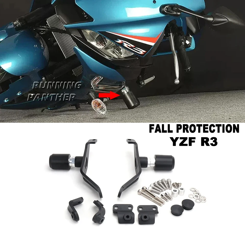 

YZF R3 Frame Slider Crash Protector Motorcycle Accessories Falling Protection Crash Kit For Yamaha YZF-R3 2019-