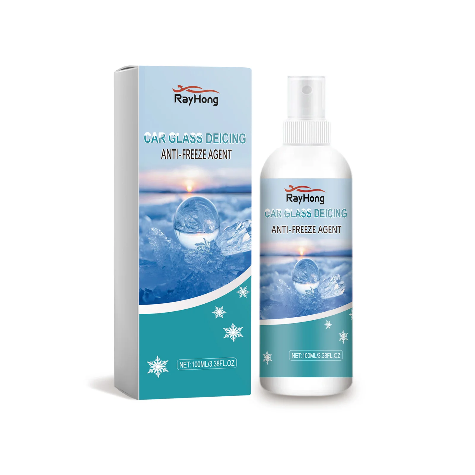 Automotive glass deicing and antifreeze agent Anti-fogging and dust-proof for automotive front windshield Clear vision agent