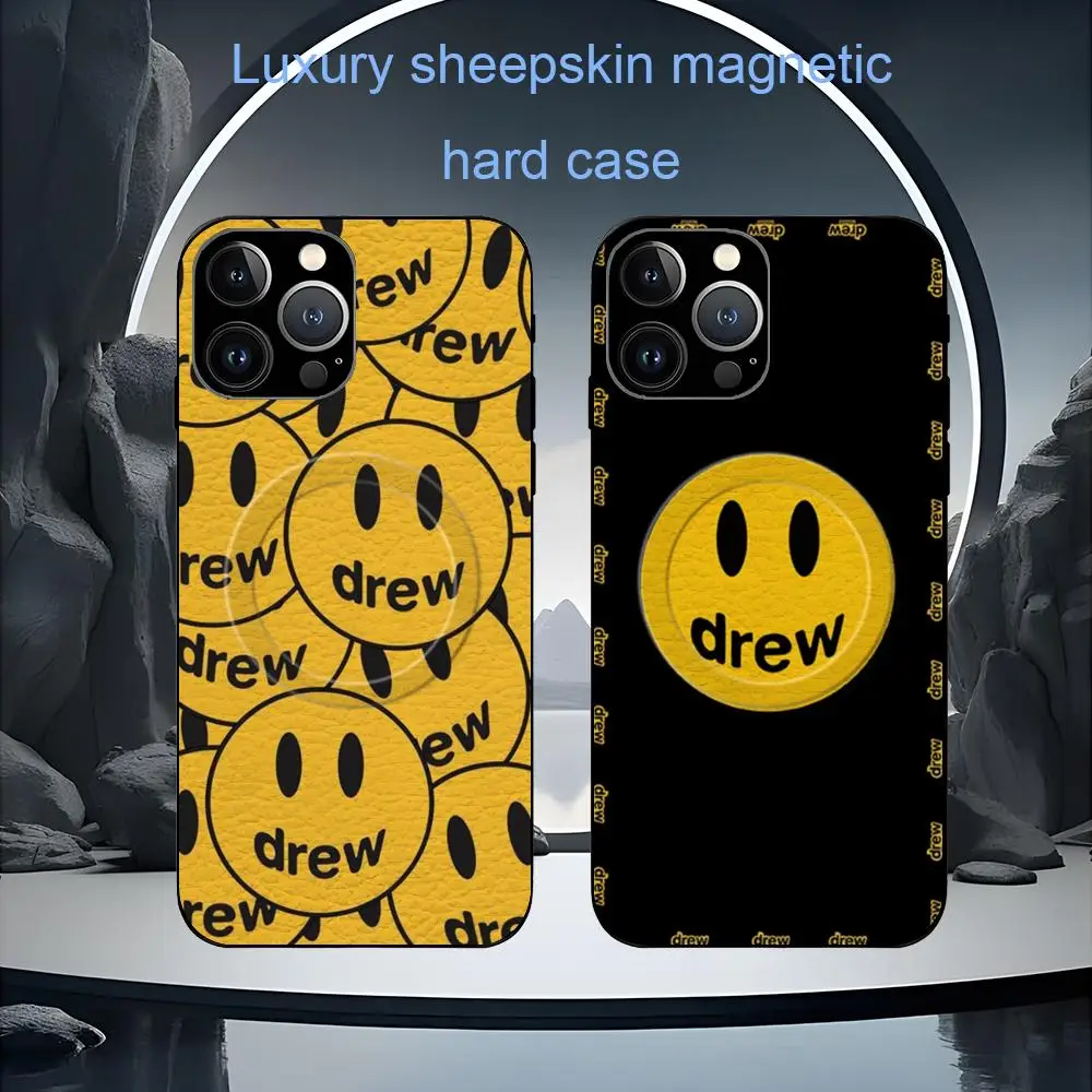 Модный чехол D-Drewes Trend Design для iPhone 17 16 15 14 13 12 11 Plus Pro Max, высококачественный, роскошный, из овчины, с поддержкой MagSafe