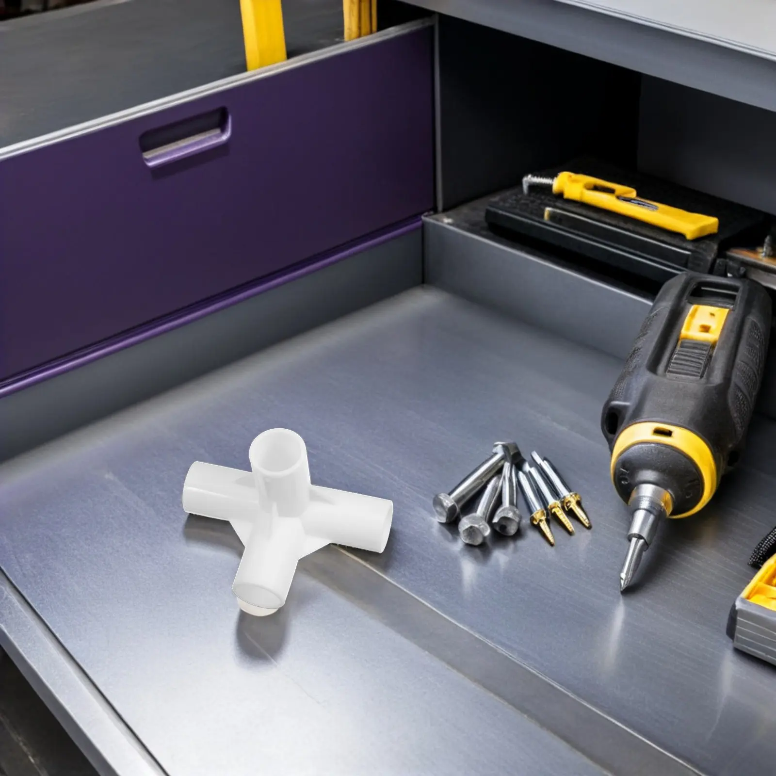 

10Pcs Wardrobe Frame Connectors 16Mm Heavy Duty Plastic 4 Way Tube Couplings Stable Closet Organizer Shelf Joints Modular