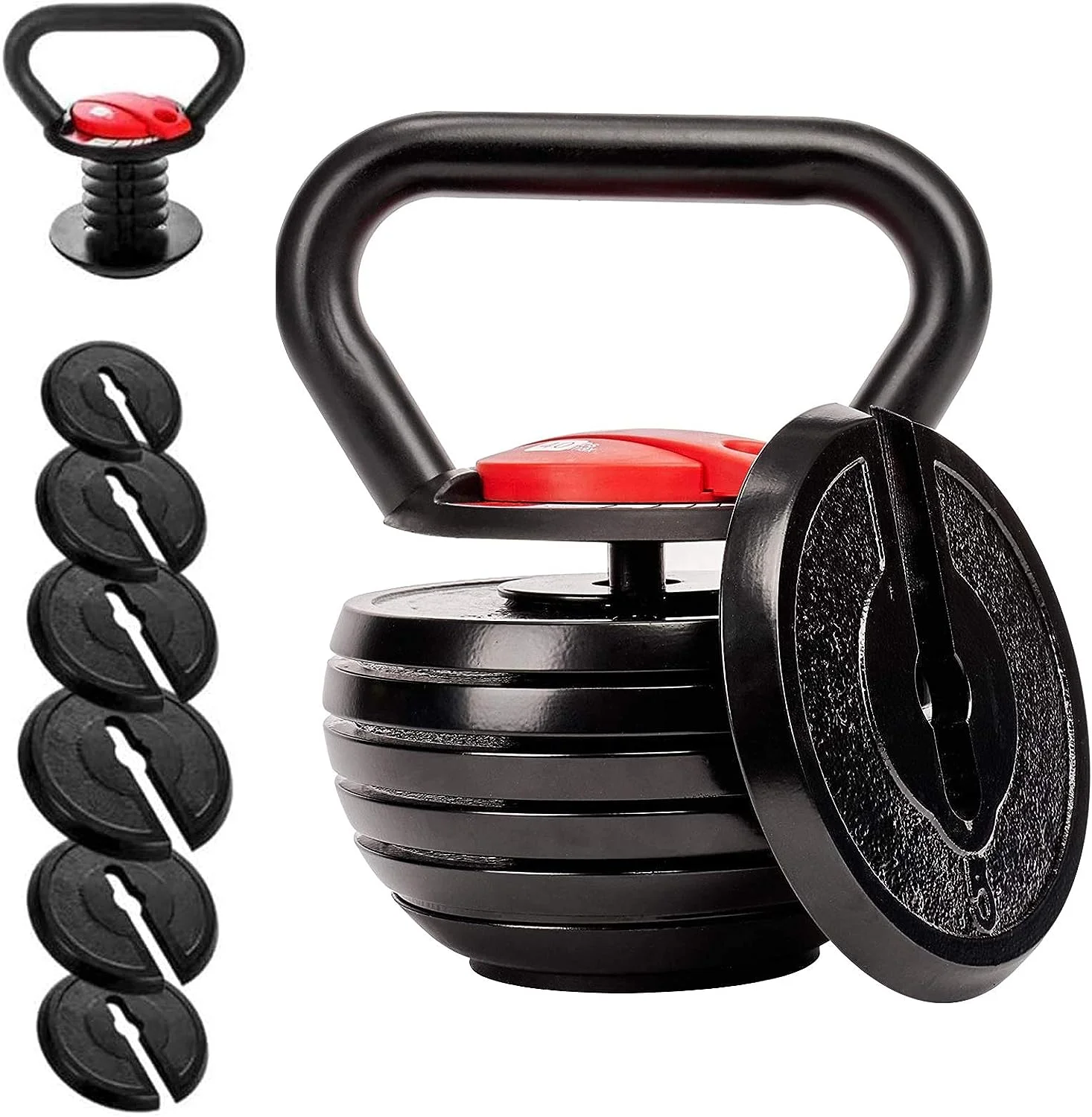 

Free Weight 20lb 40lb Cast Iron Adjustable Kettlebell for Strength Training