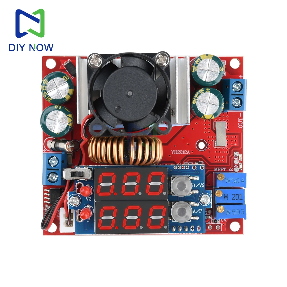 15A MPPT Konstantspannung Konstantstrom Boost Lademodul Digitalanzeige Solarlademodul Einstellbare Stromversorgung