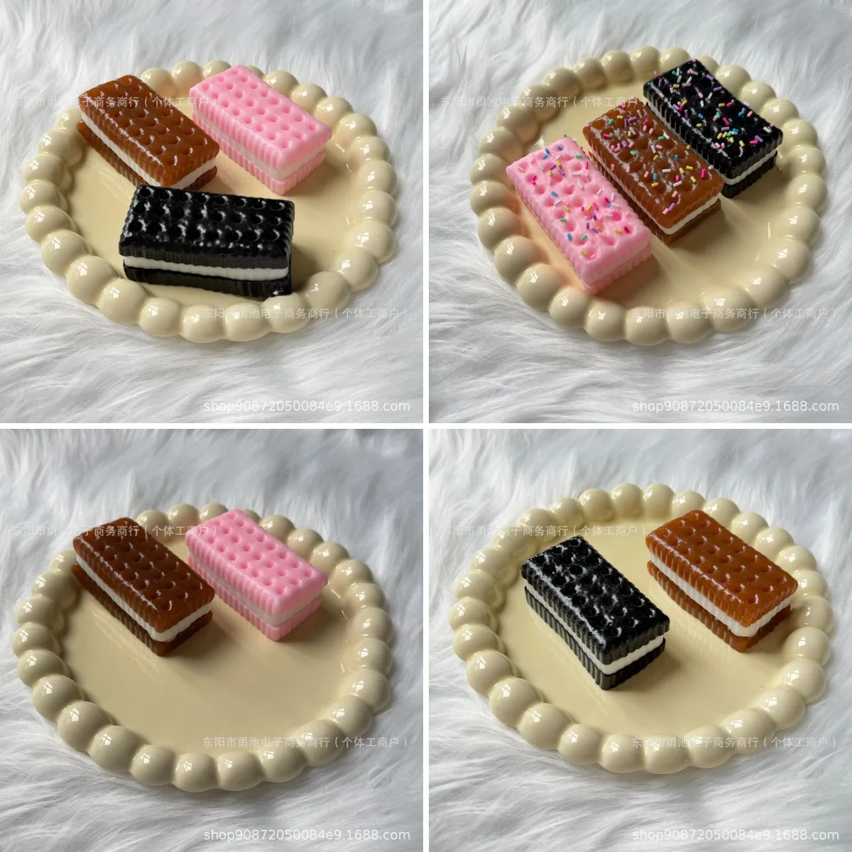 Galletas de soda largas de rebote lento, juguete de descompresión, sándwich, para apretar, con música, lote