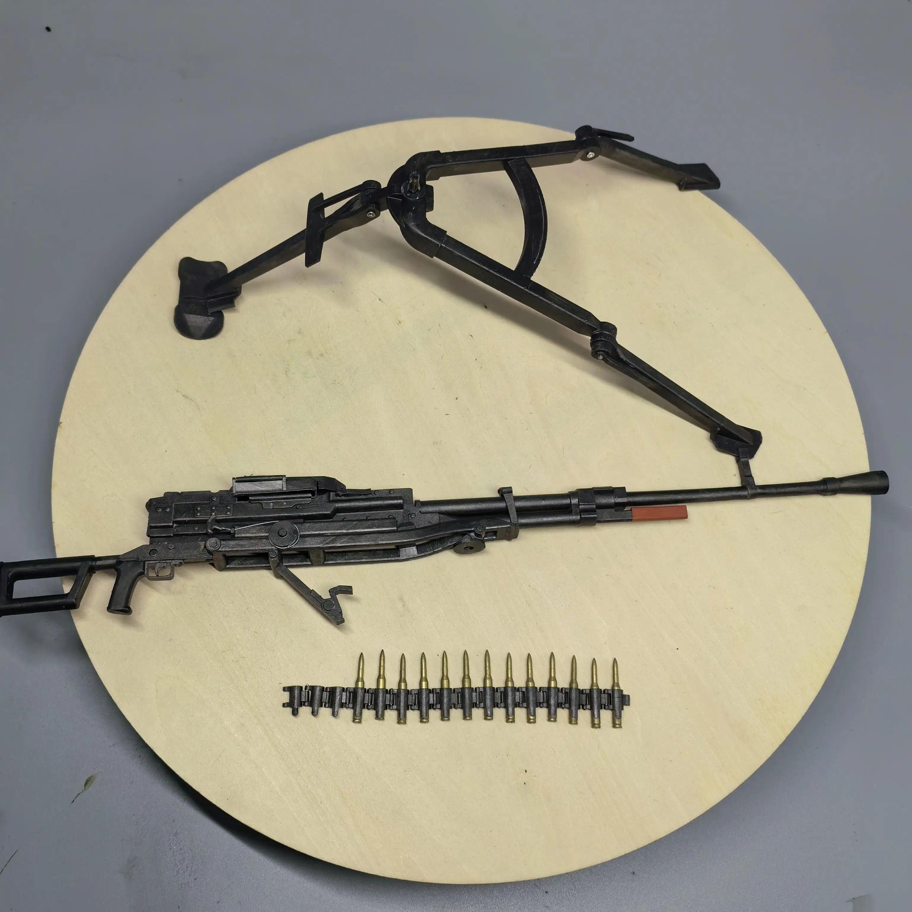 1/6 3D Printed Action Figure Heavy Machine Gun Model KORD NVS Miniature Gun Accessory for Military Doll Collectors
