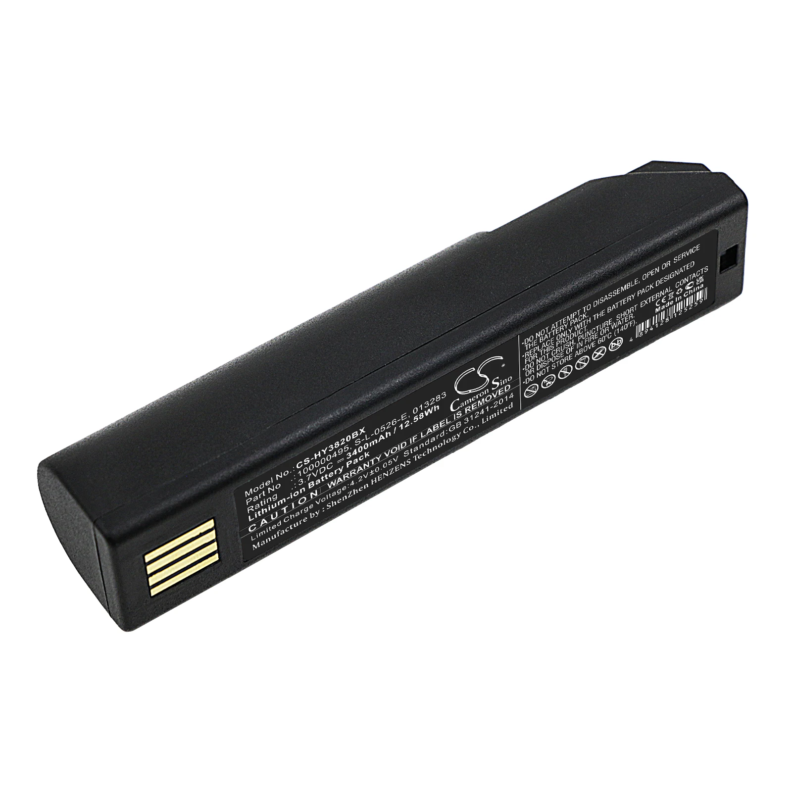 

Li-ion battery for Honeywell, Leuze, Keyence Barcode Scanner,3.7V,3400mAh,Xenon 3820i,Voyager 1452,IT 1902G,IT 4820,HR-100,6320