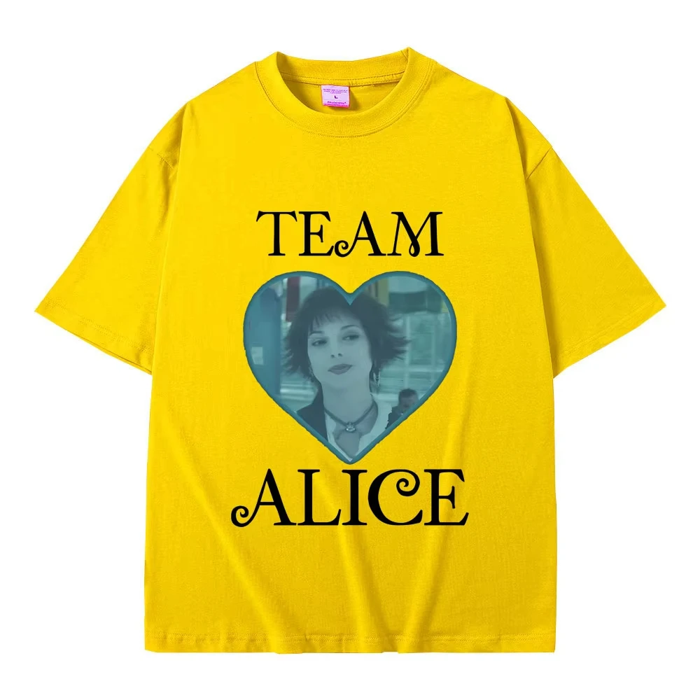Movie Twilight Team Alice Cullen Graphic T Shirts Robert Pattinson Funny Meme T-shirt Men Women Fashion Vintage Oversized Tshirt