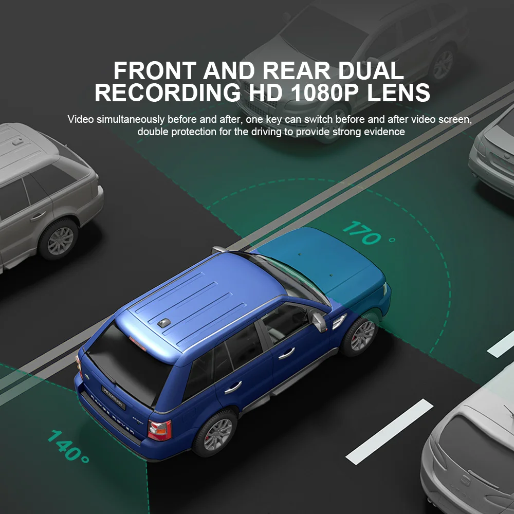 5 Zoll Touchscreen Auto Dvr Kamera HD 1080P Auto Spiegel Video Recorder mit Rückansicht Kamera Fahrzeug Kamera Auto cam Recorder