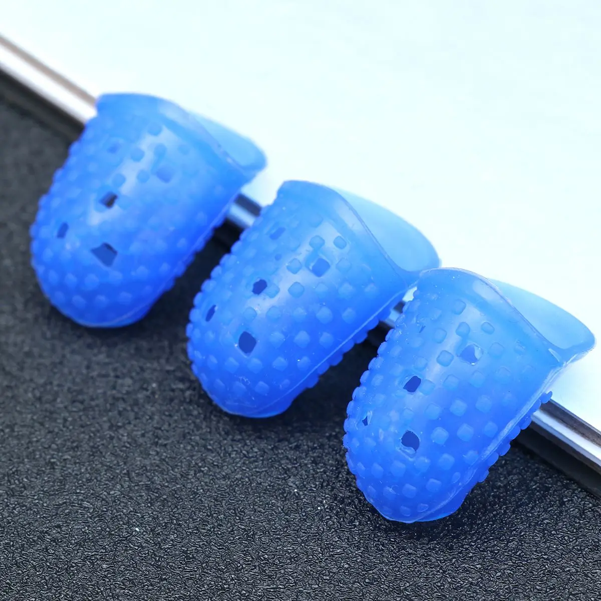 3 шт. силиконовая защита для пальцев гитары, защита для кончиков пальцев, ручки для детской кроватки, нескользящие наконечники, защита