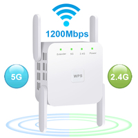 1200Mbps 5Ghz Wireless WiFi Repeater Booster 2.4G/5GHz Wi-Fi Signal Amplifier Extender Router Network Wlan WiFi Repetidor