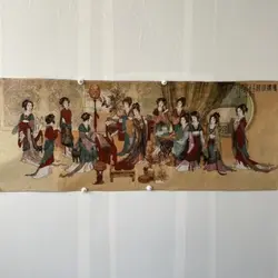 Old Chinese Silk Embroidery Painting Thangka Mural