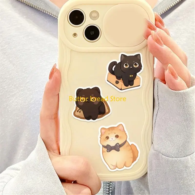 W89C 50counts Cats Kitten Sticker для ноутбука для ноутбука для бутылки с водой телефона Скейтбор