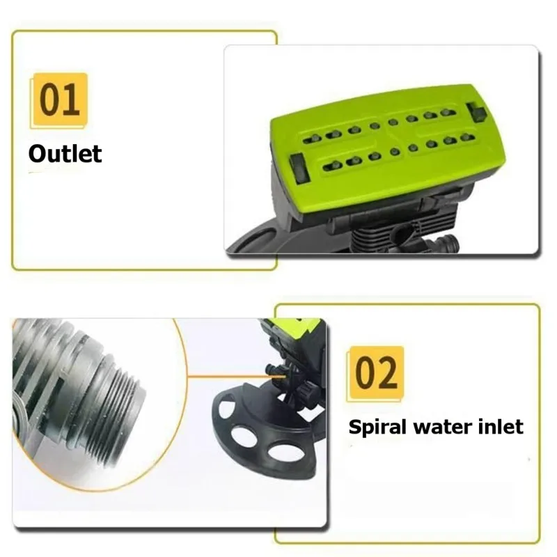 Durable Plastic Adjustable Oscillating Sprinkleler For Lawn And Garden Irrigation Systems
