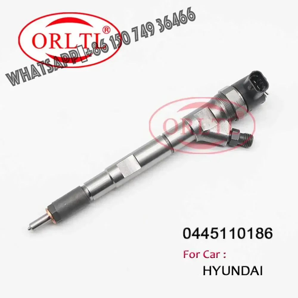 

ORLTL 0 445 110 186 Common Rail Sprayer Injector 0445110186 (0445 110 186) for Hyundai Starex Libero Starex 2.5CRDi KIA Sorento