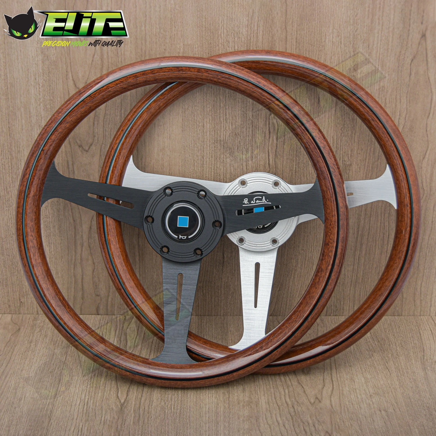 JDM Wood Style Steering Wheel 14inch 358mm Classic Racing Steering Wheel for Universal