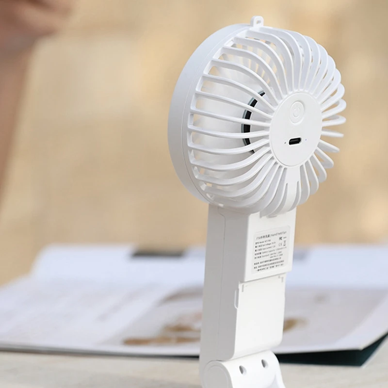 Usb Mini Fan Oplaadbare 1200Mah Draagbare Draagbare Ventilator Luie Reizen Winkelen Koeling Mute Ventilator Luchtkoeler