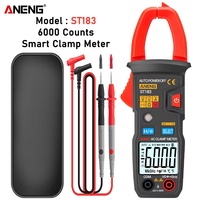 ANENG ST183 Digital Clamp Ammeter Pliers AC Current 6000 Counts True RMS DC/AC Voltage Tester Hz Capacitance NCV Ohm Clamp Meter