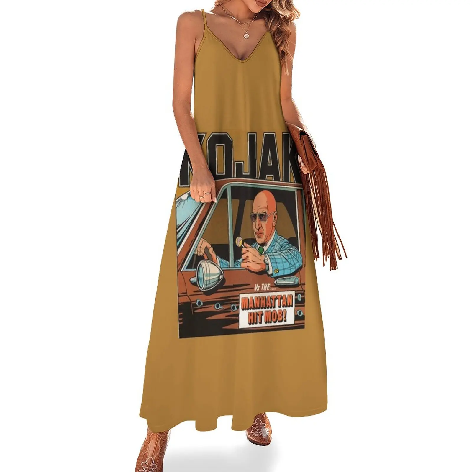 

Kojak - Vintage Retro TV Detective Cop Show 70s Sleeveless Dress wedding dresses for parties Women's skirt Elegant gowns