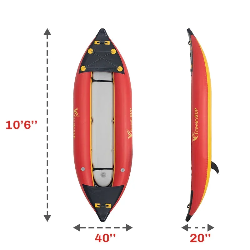 China Tandem Cheap Water Amusement Equipment Inflatable Fishing Kayak Boat Canoe