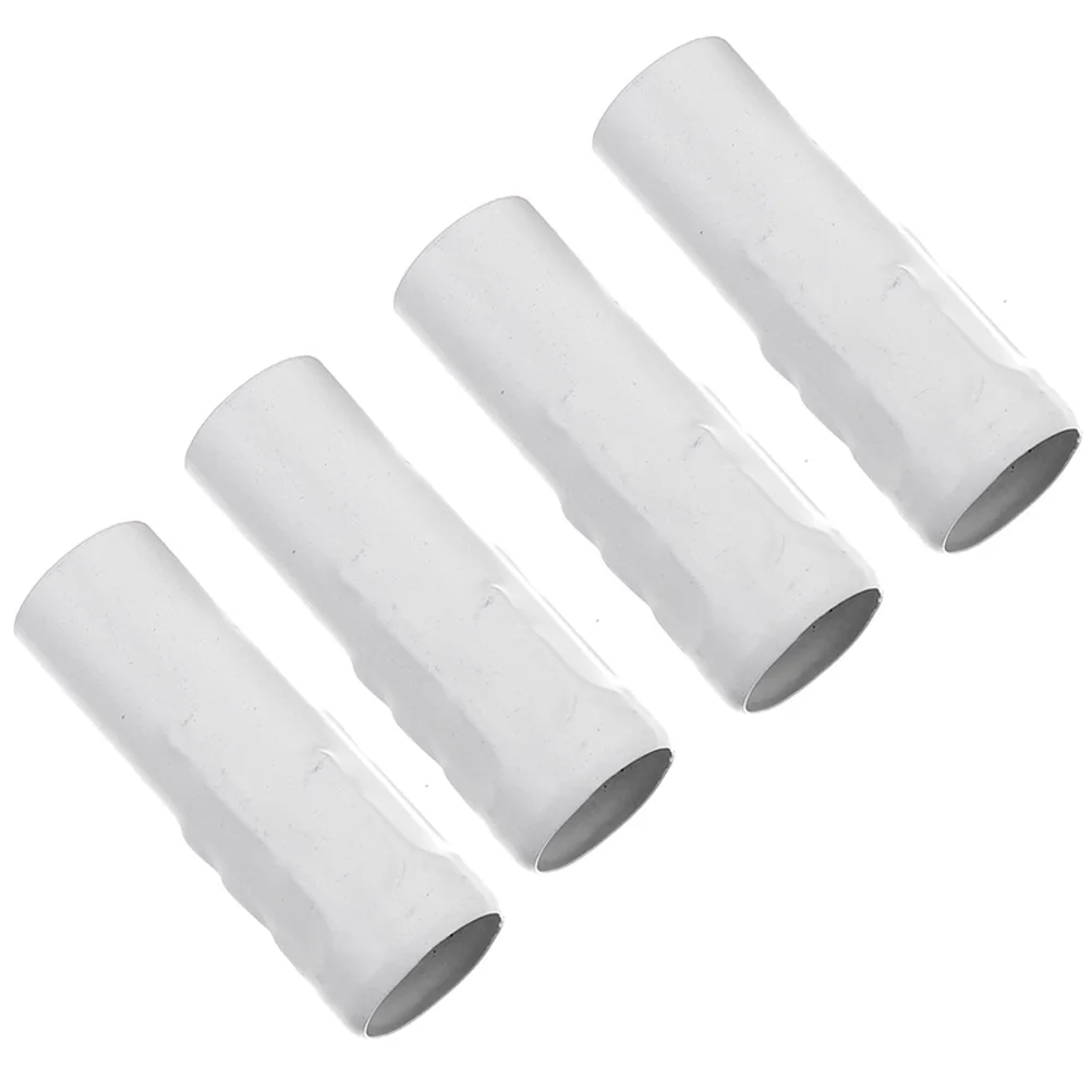 

4pcs Crystal Chandelier Tube White Circular 25X80 Lighting Parts Lamp Holder Sleeve Chandelier Base Cover Iron Lamp Tube