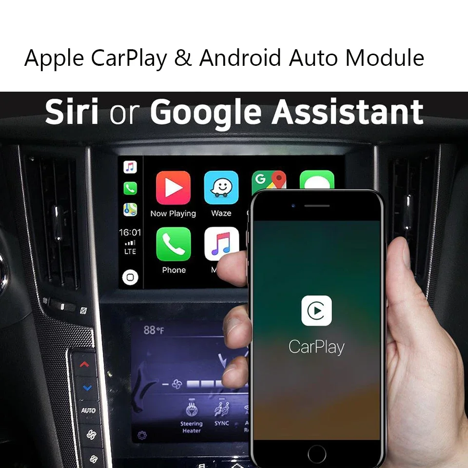 2026 CarPlay صندوق واجهة فيديو السيارة لإنفينيتي Q50 Q60 Q50L QX50 دعم CarPlay Autolink MP5 إرشادات وقوف السيارات #6
