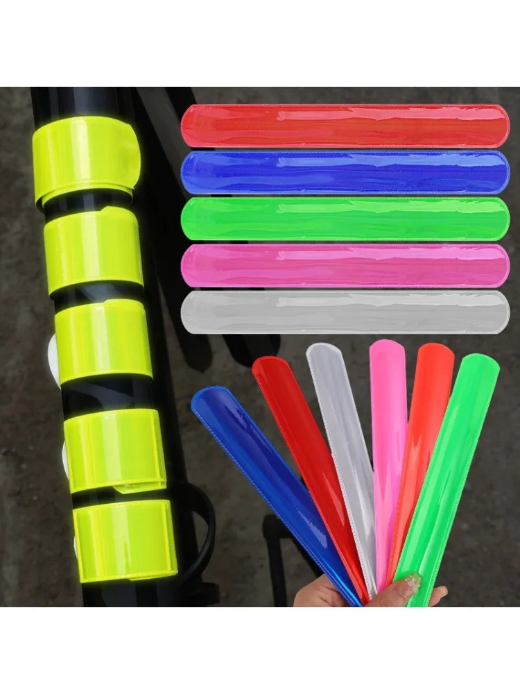 AliExpress NONE Cycling Pvc Reflective Bracelet Wristband Fun Run Star Should Support Safety Warning Reflective Ring Bracelet Concert Protection