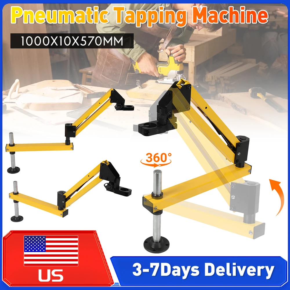 

Pneumatic Electric Tapping Machine Arm 43mm Aluminum Mini Cantilever High Strength Chamfering Handheld Hardware Tapping Tools ﻿