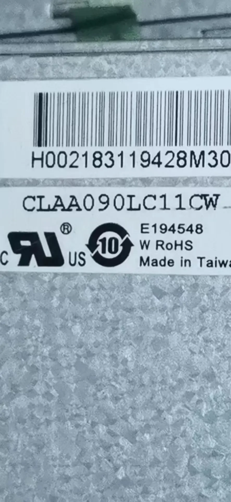 CLAA090LC11CW Pantalla LCD de 9 pulgadas 800 × 480