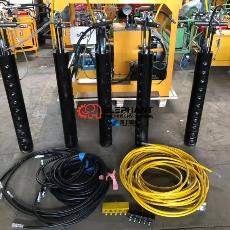 Electric Hydraulic Rock Splitting Rod, Compact, High Performance, Perfect for Tunnel, Foundation Demolition Work