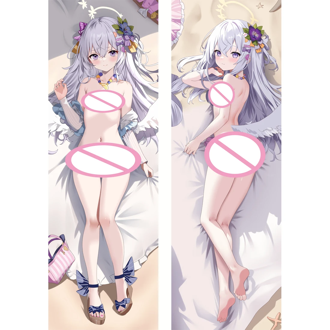 Blue Archive Shirasu Azusa しらす）アズ Dakimakura Waifu 2WAY Hugging Body Pillow Case Gift Anime Sexy Pillow Case Otaku Cushion Cover