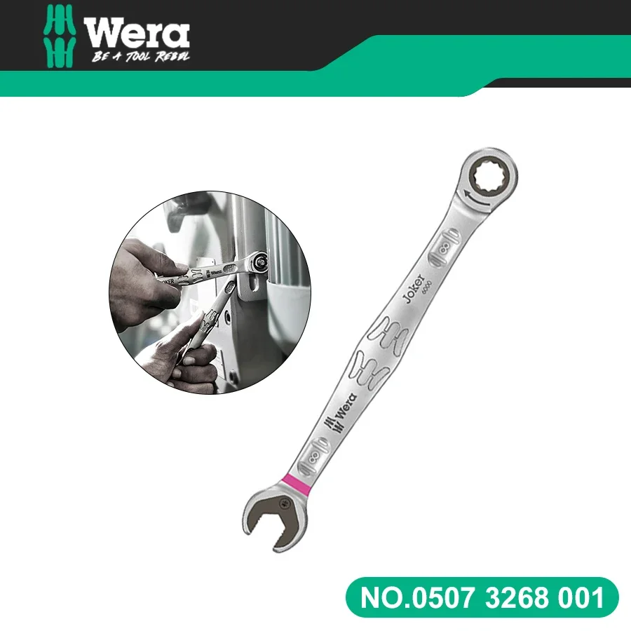 

Wera 05073268001 Joker Ratchet Combination Wrench 1 PCS Multi Purpose Doublehead Plum Blossom Laborsaving Spanner Repair Tool