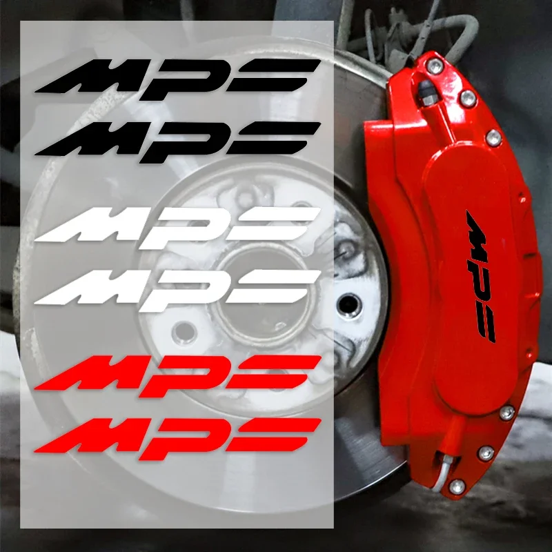 Vinyl Heat Resistant Car Caliper Cover Reffited Sticker for Mazda MPS Logo 6 3 CX-30 CX-3 CX-4 CX-6 CX-5 CX7 CX8 CX-9 MS RX7