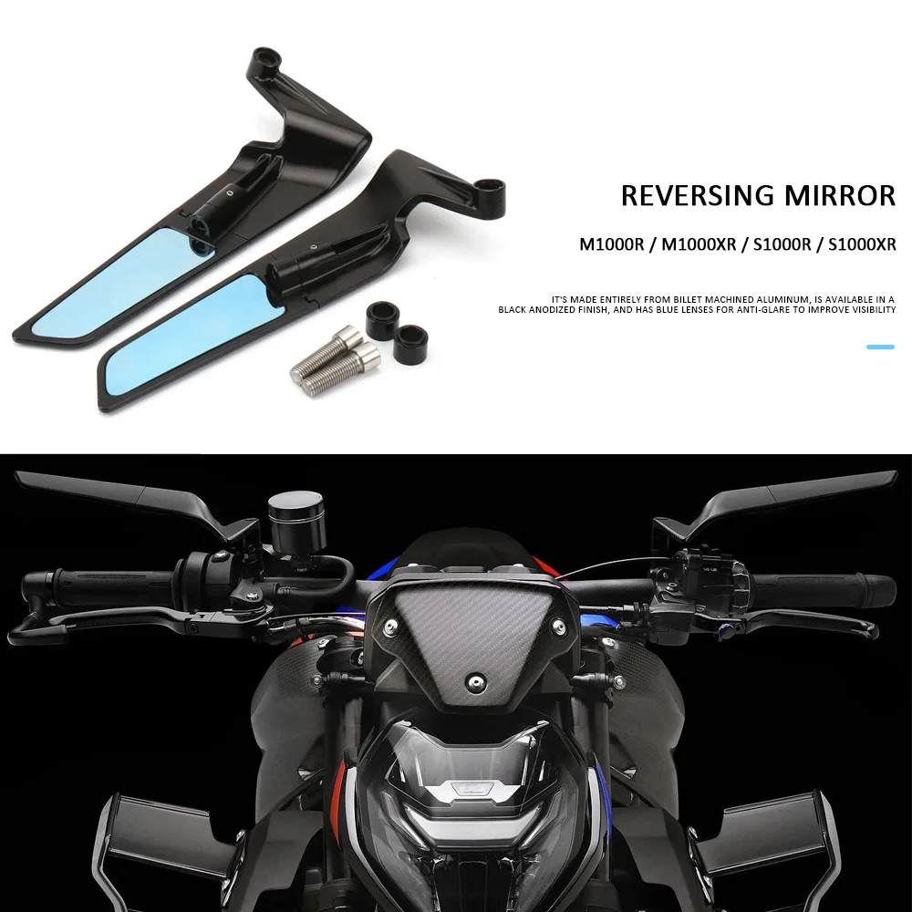 

Новые аксессуары для мотоциклов BMW M1000R M1000XR S1000R S1000XR S 1000 R X: боковые зеркала заднего вида с ветровыми накладками