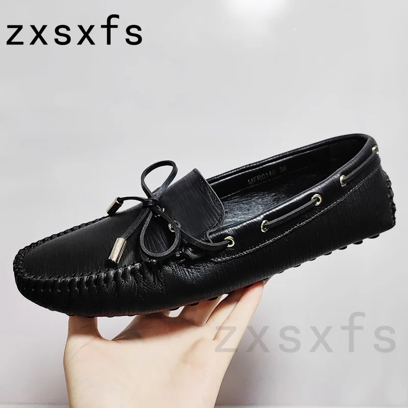 

Designer Flat Casual Shoes For Women Men Real Leather Slip On Loafers Spring Brand Dress Shoes Lover's Doudou Flat Shoes Women