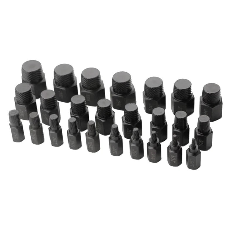 

Classy-Screw Extractor Set With Box 25Pcs Hex Head Multi-Spline Bolt Set Chrome Molybdenum Alloy Steel Rounded Bolt Remover