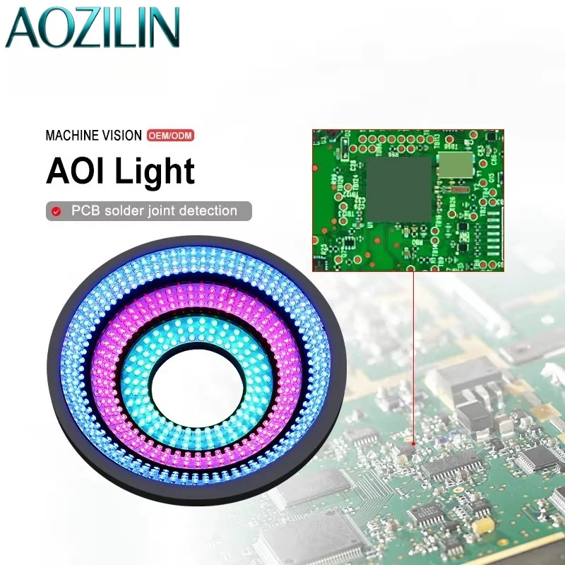 AOZILIN RGB LED Diffused Light Machine Vision Lighting for Industrial Inspection
