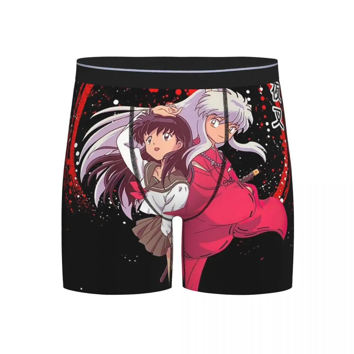 

Long Boxer Underpants Shorts Anime Inuyasha Kagome Higurashi Panties Male Ventilate Underwear for Homme Man Boyfriend Gift