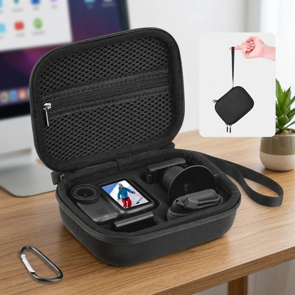 ODM OEM Portable EVA Hard Shell Camera Case Waterproof Shockproof Dustproof 4-6 Compartments Zipper Closure Custom Logo Bag