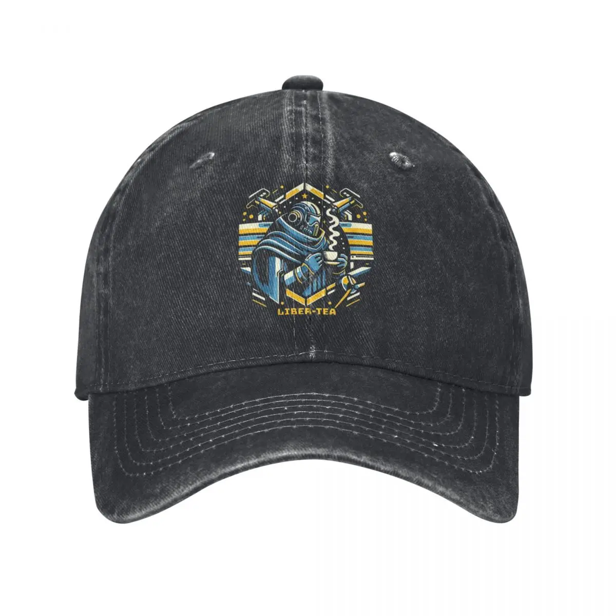 

Helldivers Give Me Liber-tea Game Unisex Baseball Cap Awesome Art Distressed Denim Hats Cap Vintage Outdoor Workouts Snapback