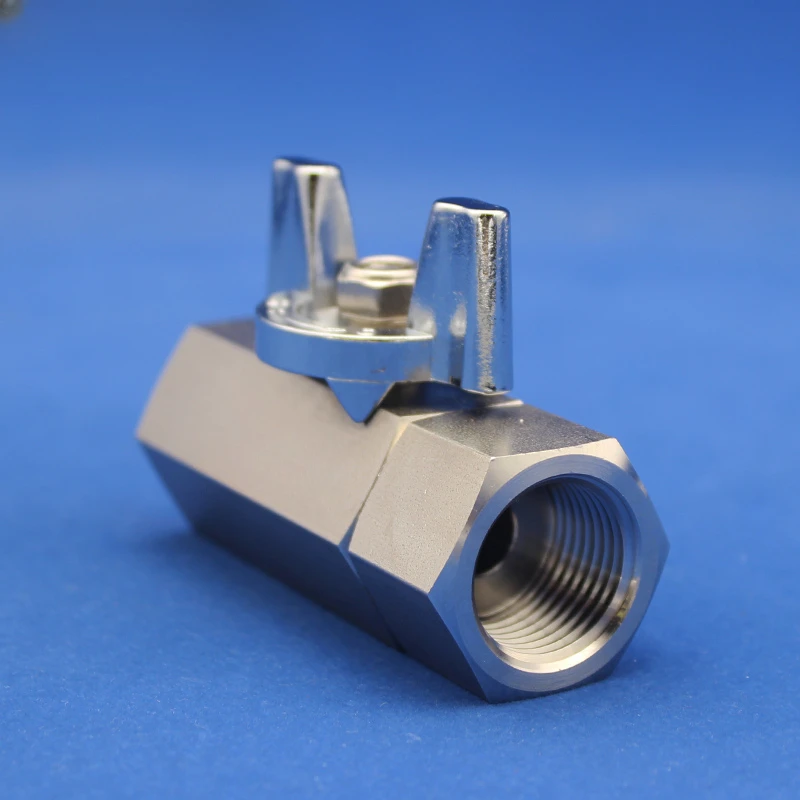 Aw304 Stainless Steel High Pressure Ball Valve Spray Paint Corrosion Resistant Mini Internal Thread Straight Valve Switch