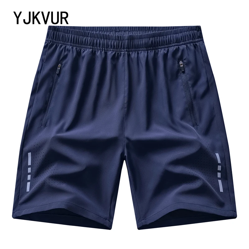 

Новые мужские спортивные шорты из ледяного шелка, летние, больших размеров, свободные, быстросохнущие, для тренировок на открытом воздухе, фитнеса и бега