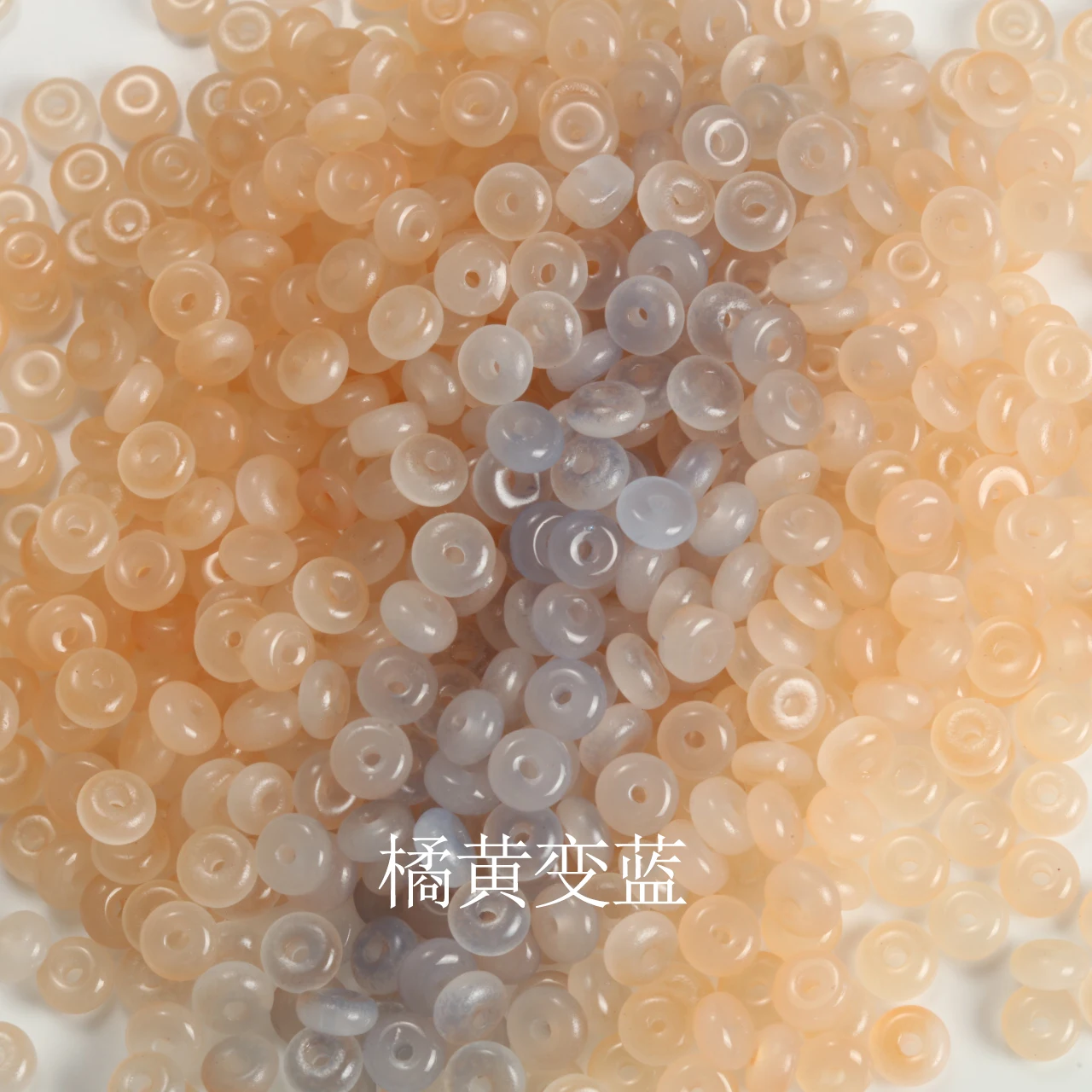 590/1180pcs Color Changing UV Beads Flat Round Mixed Color Beads DIY Jewelry Making Bracelets Necklace Needdlework