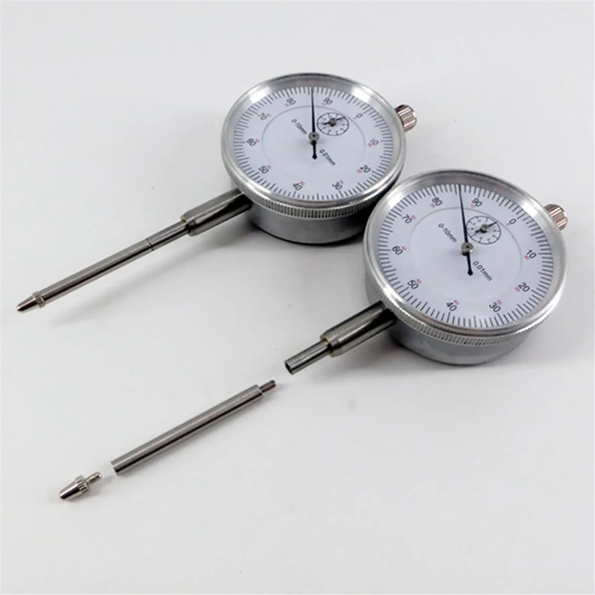 6pcs Dial Indicator Extension Stem Rod Set M2.5 Thread,10-100mm Extend Rod,Measurement for Dial & Digital Indicators G