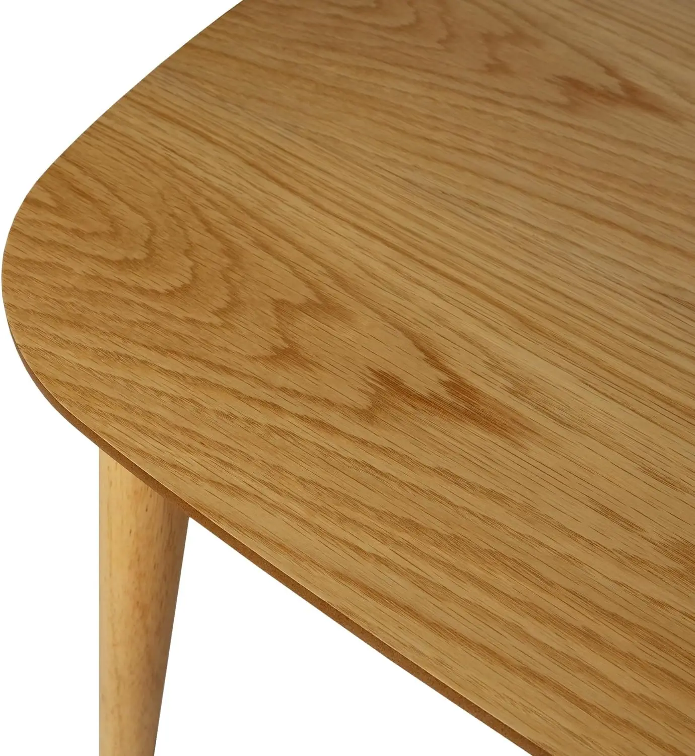 Wood Folding Coffee Table Space Saving Side Table (Oak, 32X16X16)