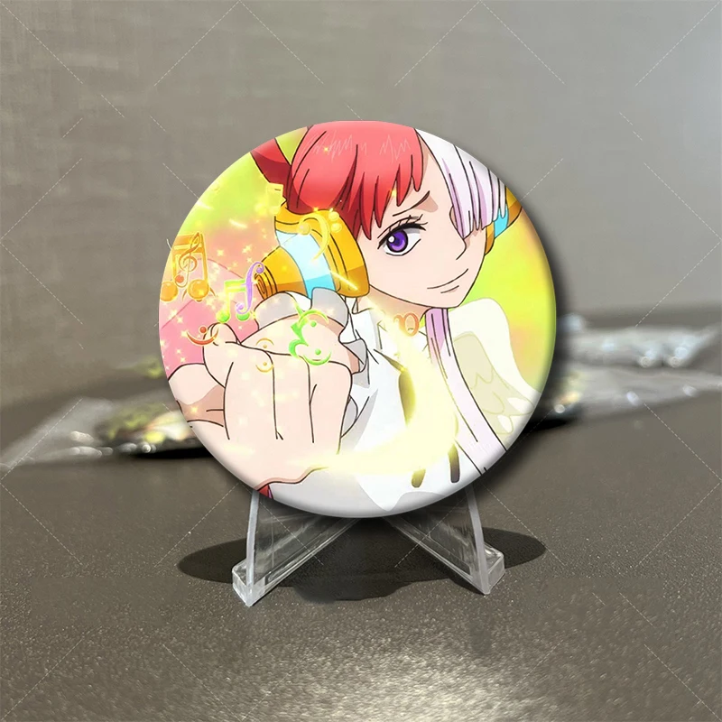 58MM Ado Kyogen X Uta Soft Button Pin I Love Ado Vintage Anime Brooch Badge Bag Decor Accessories
