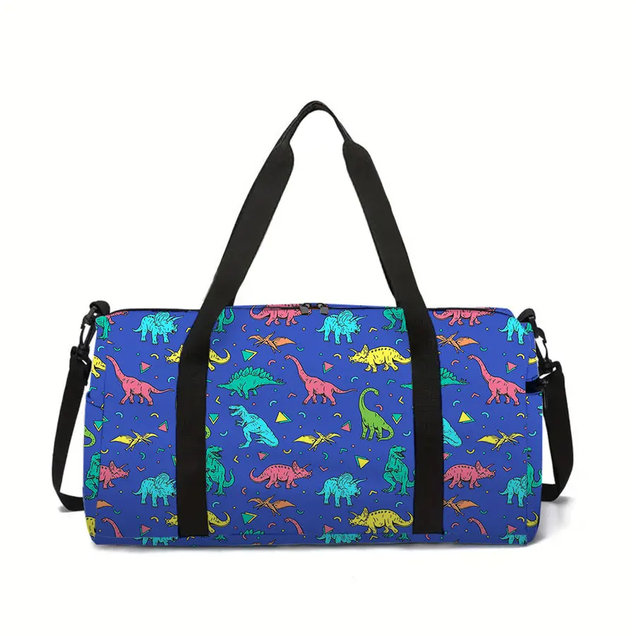 

Большая вместительная сумка для багажа с рисунком динозавра для мальчиков и девочек, лучший подарок, дорожная сумка с 3D мультяшным рисунком, уличная сумка для фитнеса для детей